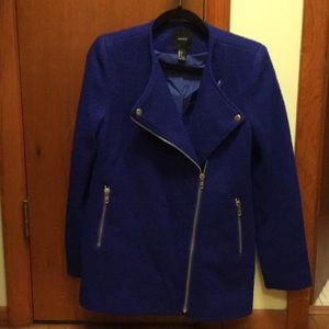 LAST CHANCE Blue Zip Coat